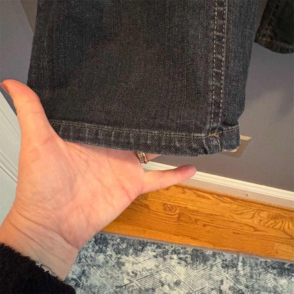 Natural Reflections Women's Size 12 Straight Blue Jeans Mid Rise Denim Fisherman - Picture 8 of 10